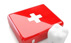 tooth with first aid kit for cost of emergency dentistry in Leesburg